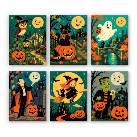 Vintage Halloween Night mini paint by numbers – image 7