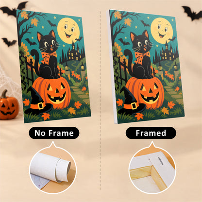 Vampire and Green Monster Night mini paint by numbers – image 13