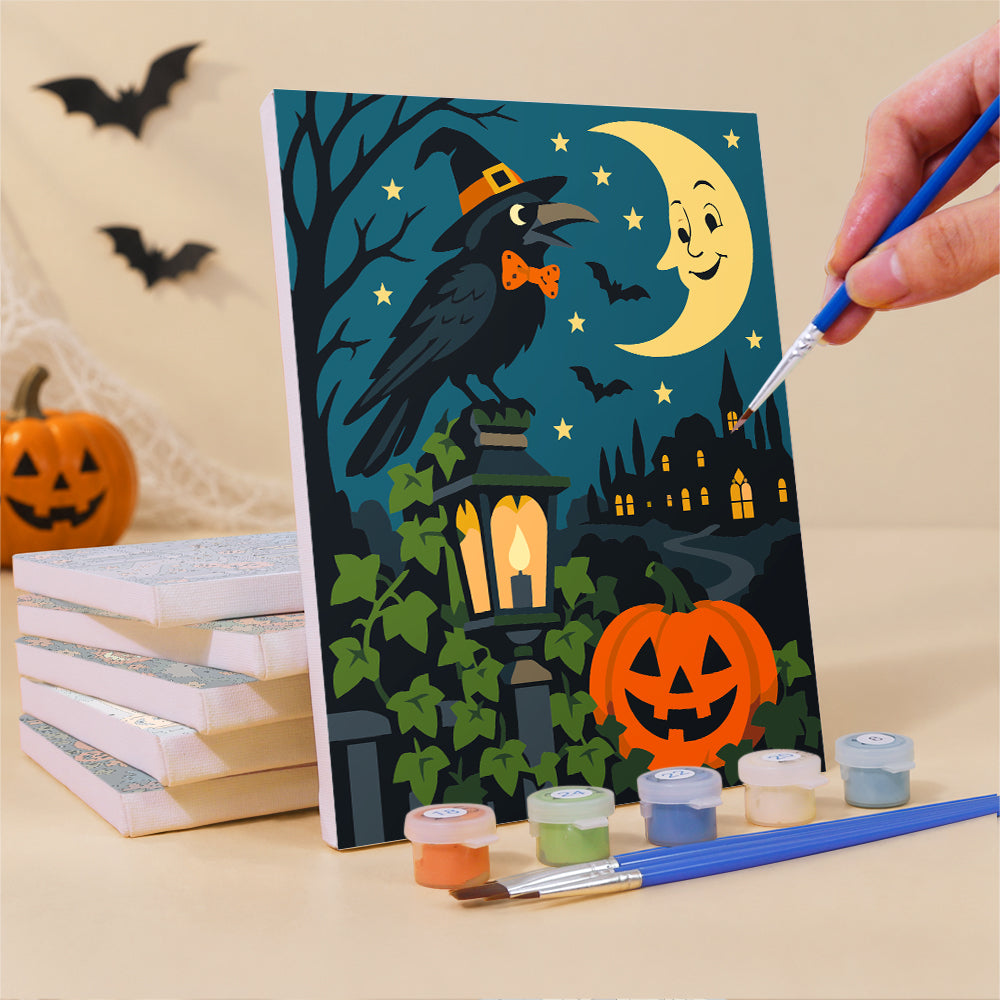 Dancing Skeletons and Scarecrow mini paint by numbers – image 3