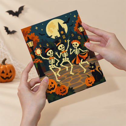 Dancing Skeletons and Scarecrow mini paint by numbers – image 6