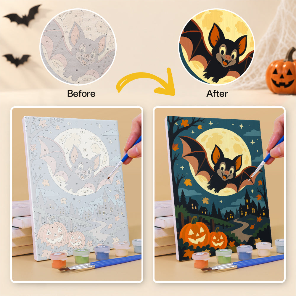 Dancing Skeletons and Scarecrow mini paint by numbers – image 10