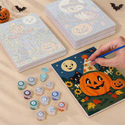 Halloween Night Characters mini paint by numbers – image 4