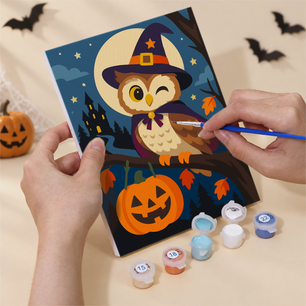 Halloween Night Characters mini paint by numbers – image 5