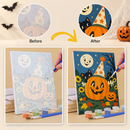 Halloween Night Characters mini paint by numbers – image 10