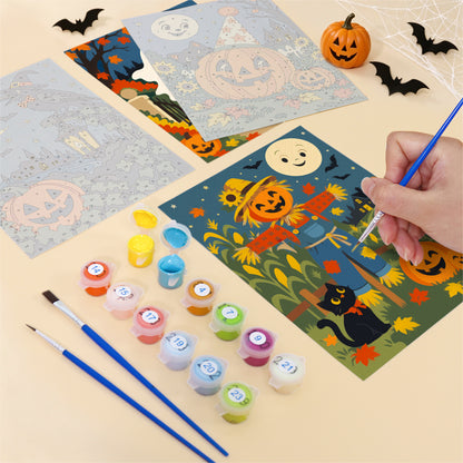 Halloween Night Characters mini paint by numbers – image 12
