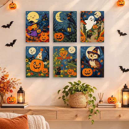 Halloween Night Characters mini paint by numbers – image 14