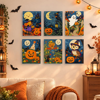 Halloween Night Characters mini paint by numbers – image 15
