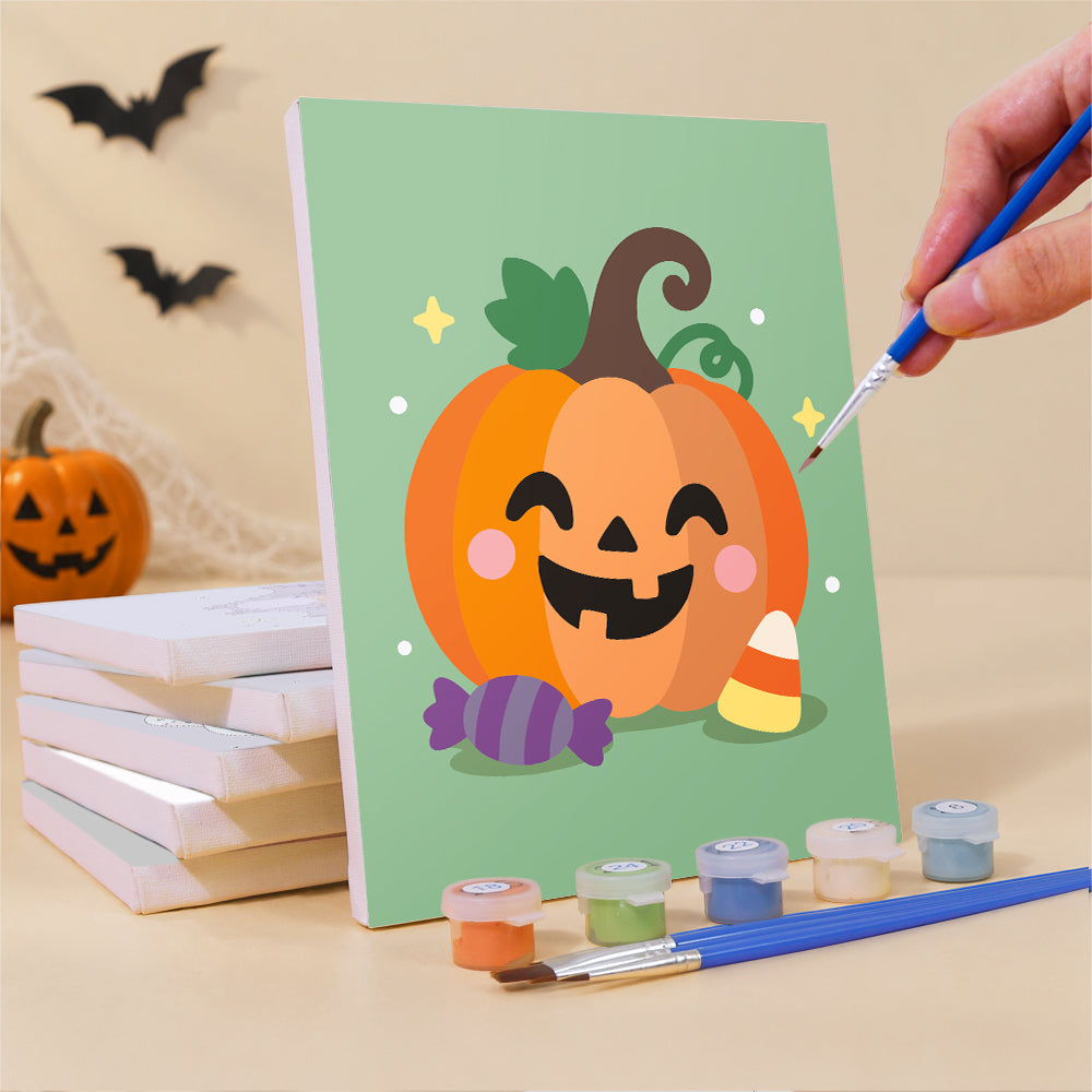 Party Hat Spider and Bat mini paint by numbers – image 3