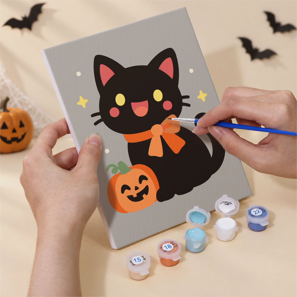 Party Hat Spider and Bat mini paint by numbers – image 5