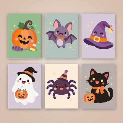 Party Hat Spider and Bat mini paint by numbers – image 8