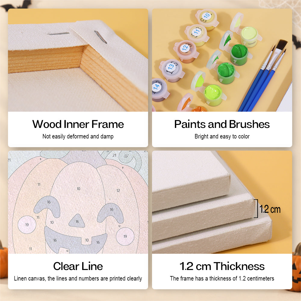 Party Hat Spider and Bat mini paint by numbers – image 9