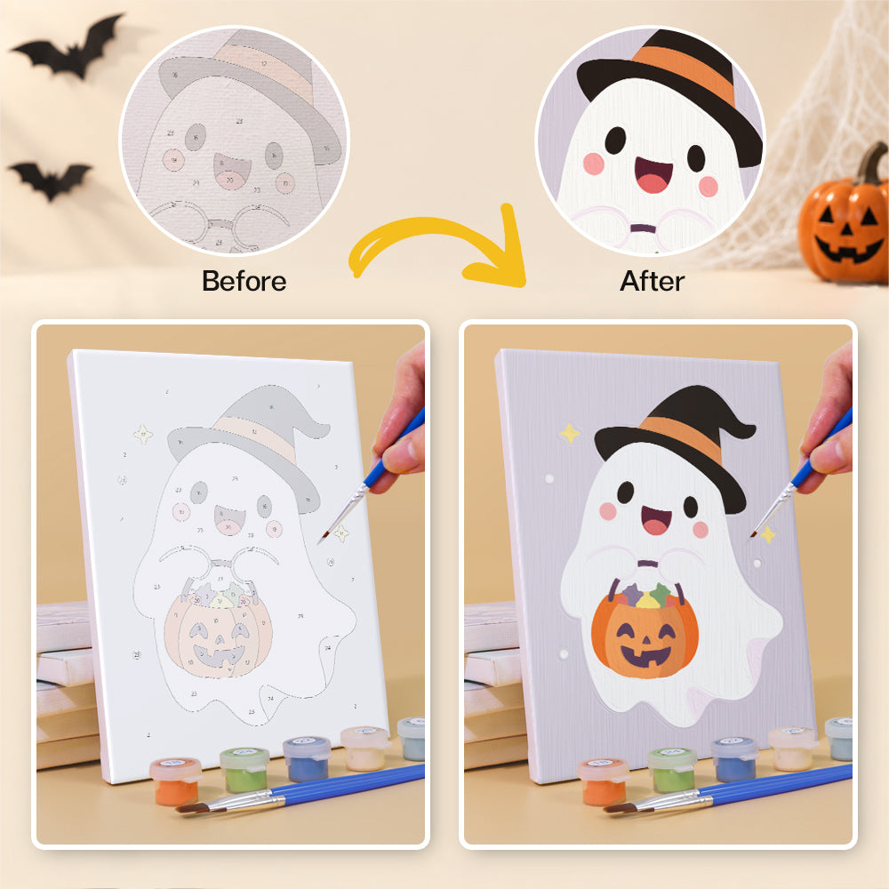 Party Hat Spider and Bat mini paint by numbers – image 10