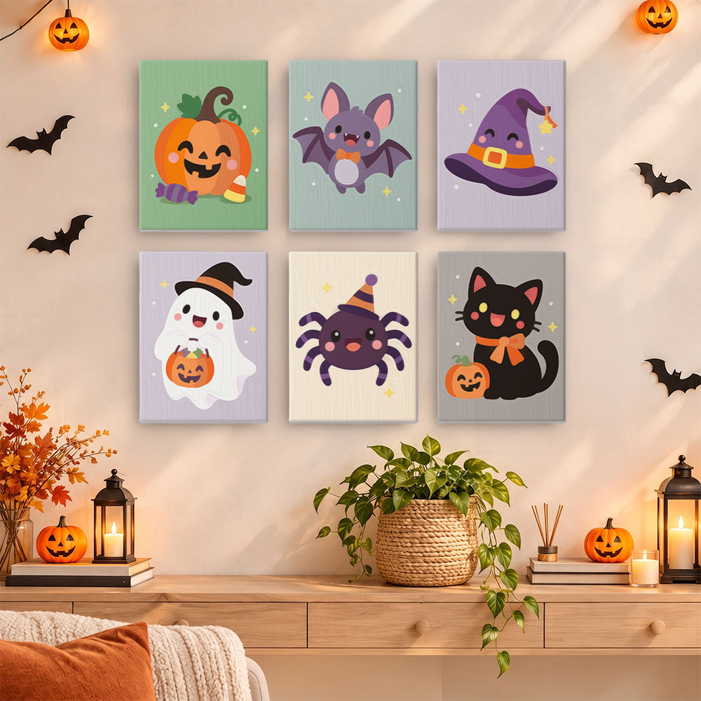 Party Hat Spider and Bat mini paint by numbers – image 14