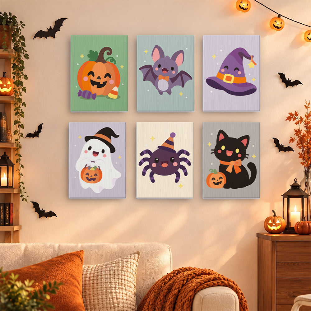 Party Hat Spider and Bat mini paint by numbers – image 15