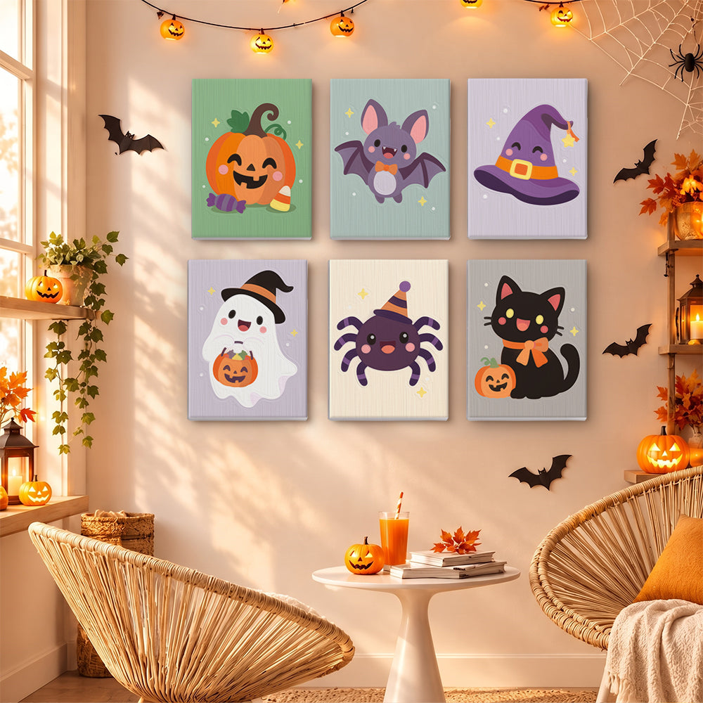 Party Hat Spider and Bat mini paint by numbers – image 16