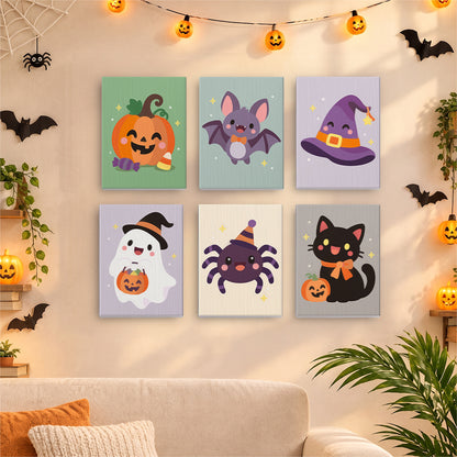 Party Hat Spider and Bat mini paint by numbers – image 17