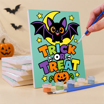 Mint Green Spooky Season Slogans mini paint by numbers – image 3