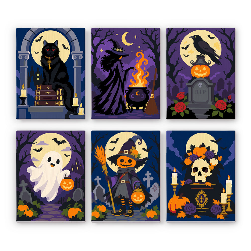 Gothic Halloween Night mini paint by numbers – image 7