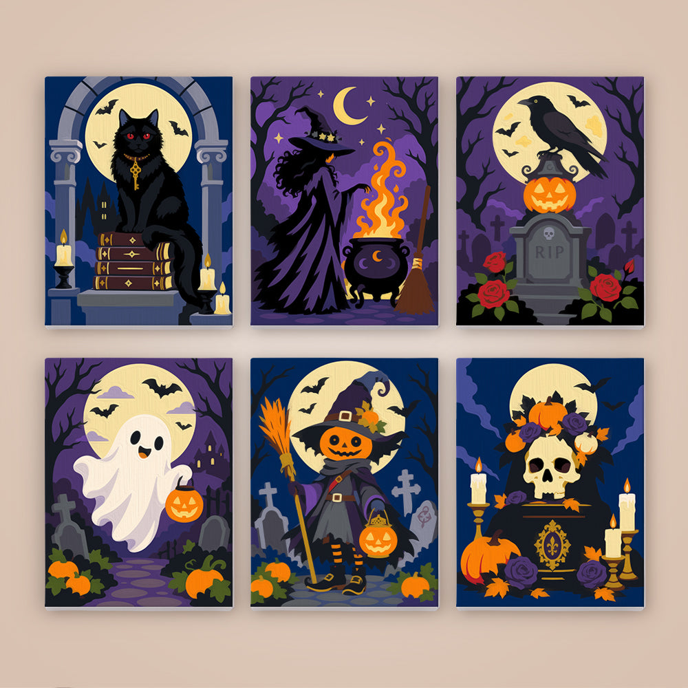 Gothic Halloween Night mini paint by numbers – image 8