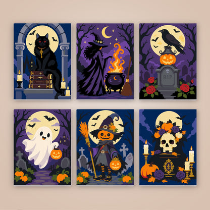 Gothic Halloween Night mini paint by numbers – image 8
