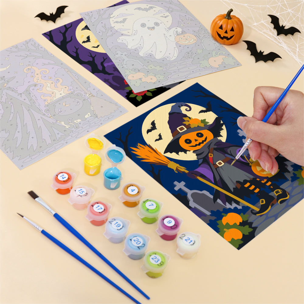 Gothic Halloween Night mini paint by numbers – image 12