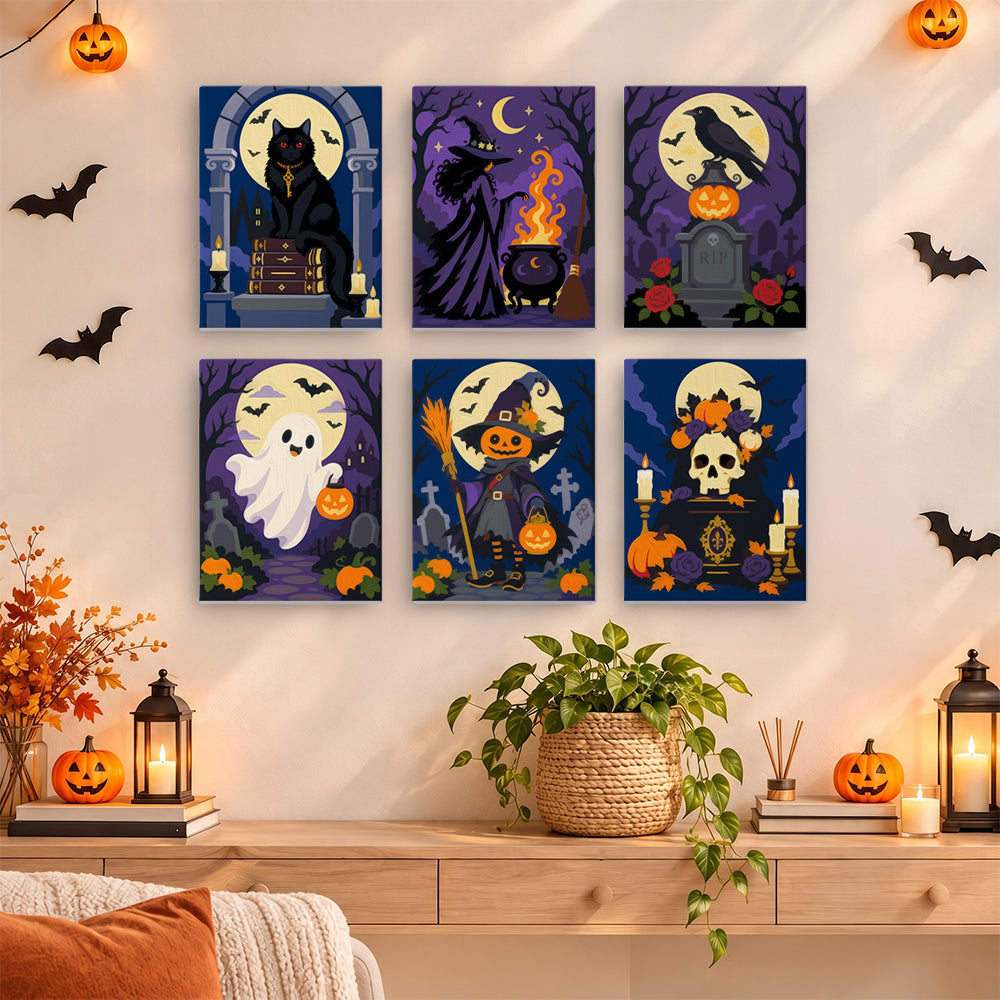Gothic Halloween Night mini paint by numbers – image 14