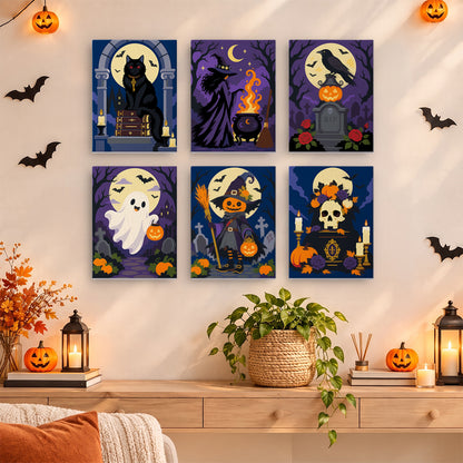 Gothic Halloween Night mini paint by numbers – image 14