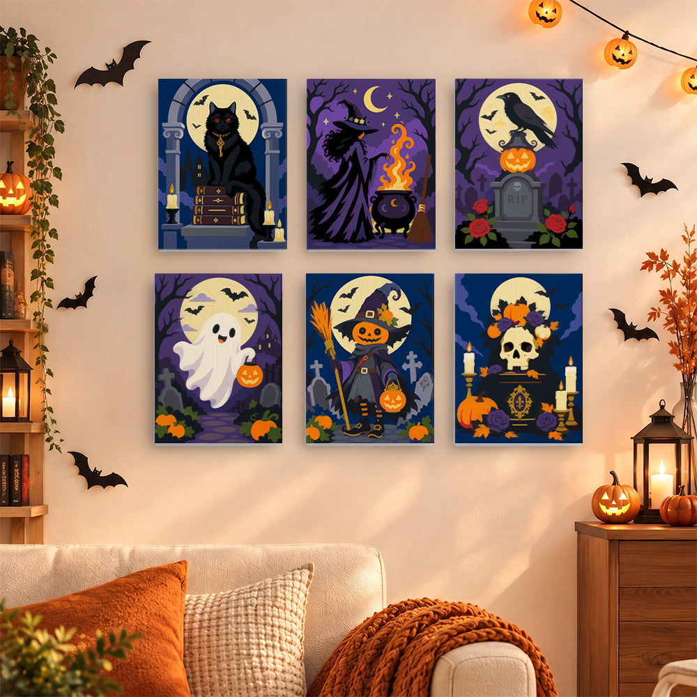 Gothic Halloween Night mini paint by numbers – image 15