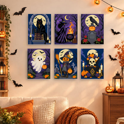 Gothic Halloween Night mini paint by numbers – image 15