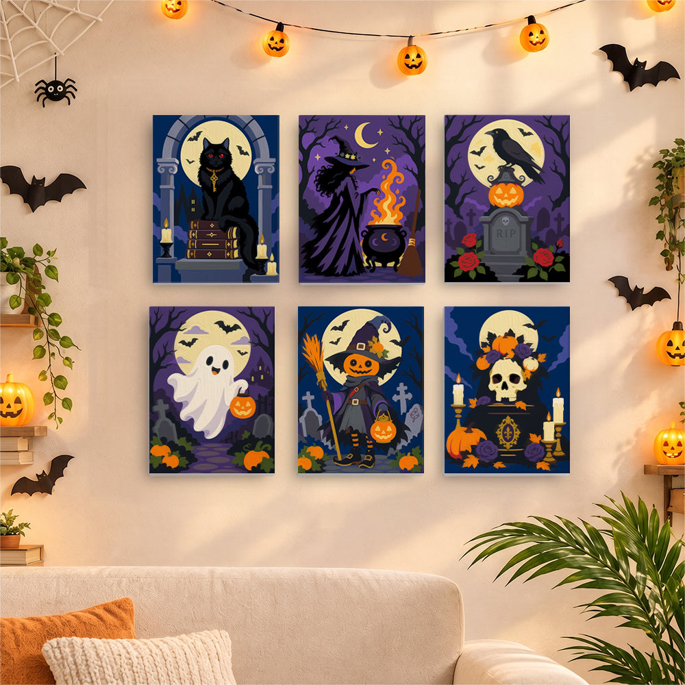 Gothic Halloween Night mini paint by numbers – image 17