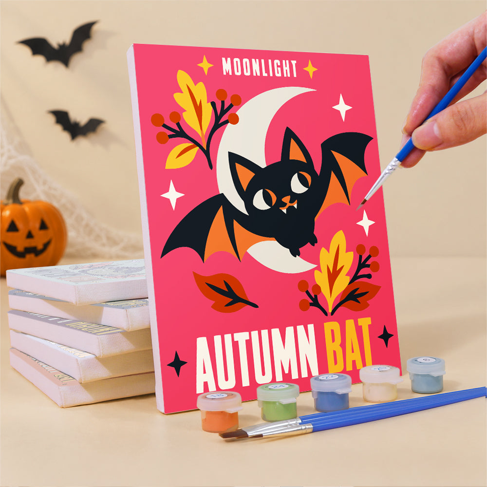 Autumn Bat and Happy Haunt mini paint by numbers – image 3