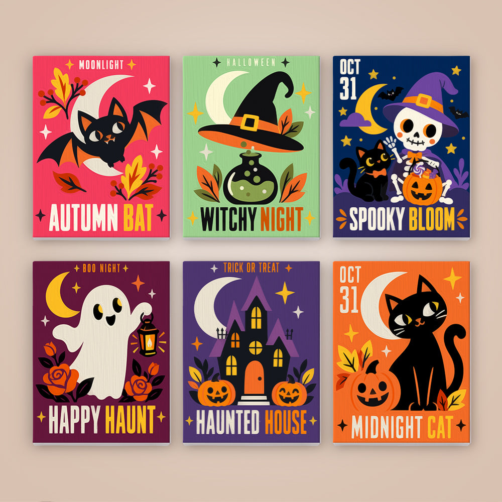 Autumn Bat and Happy Haunt mini paint by numbers – image 8