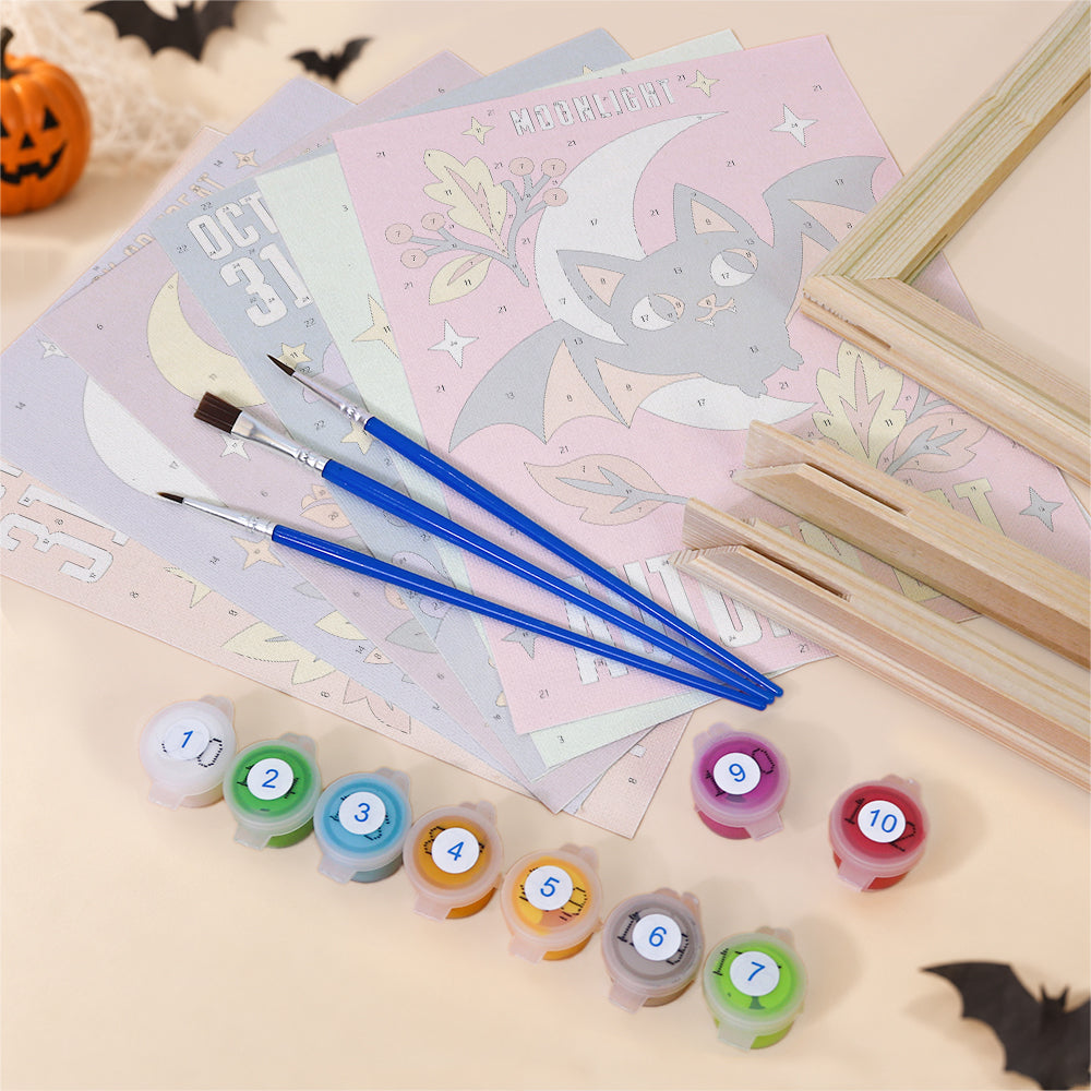 Autumn Bat and Happy Haunt mini paint by numbers – image 11
