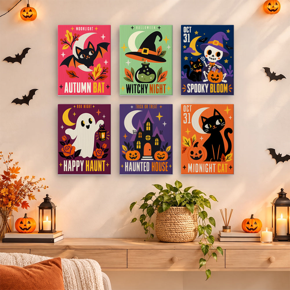 Autumn Bat and Happy Haunt mini paint by numbers – image 14