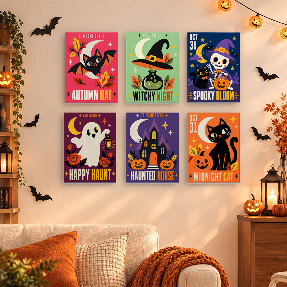 Autumn Bat and Happy Haunt mini paint by numbers – image 15