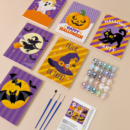 Polka-Dot Pumpkin Party Prints mini paint by numbers – image 1
