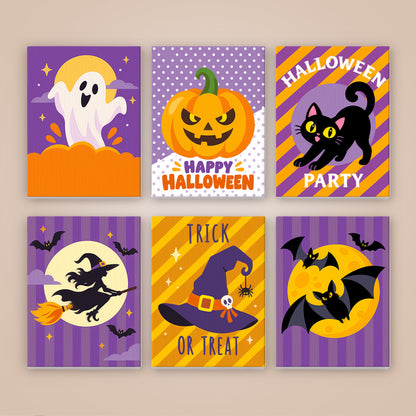 Polka-Dot Pumpkin Party Prints mini paint by numbers – image 8