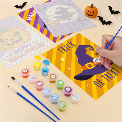 Polka-Dot Pumpkin Party Prints mini paint by numbers – image 12