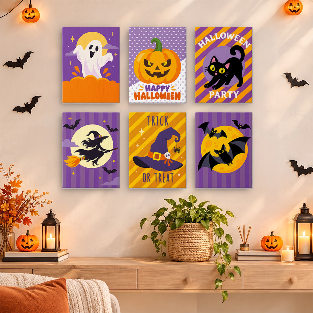 Polka-Dot Pumpkin Party Prints mini paint by numbers – image 14