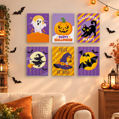 Polka-Dot Pumpkin Party Prints mini paint by numbers – image 15