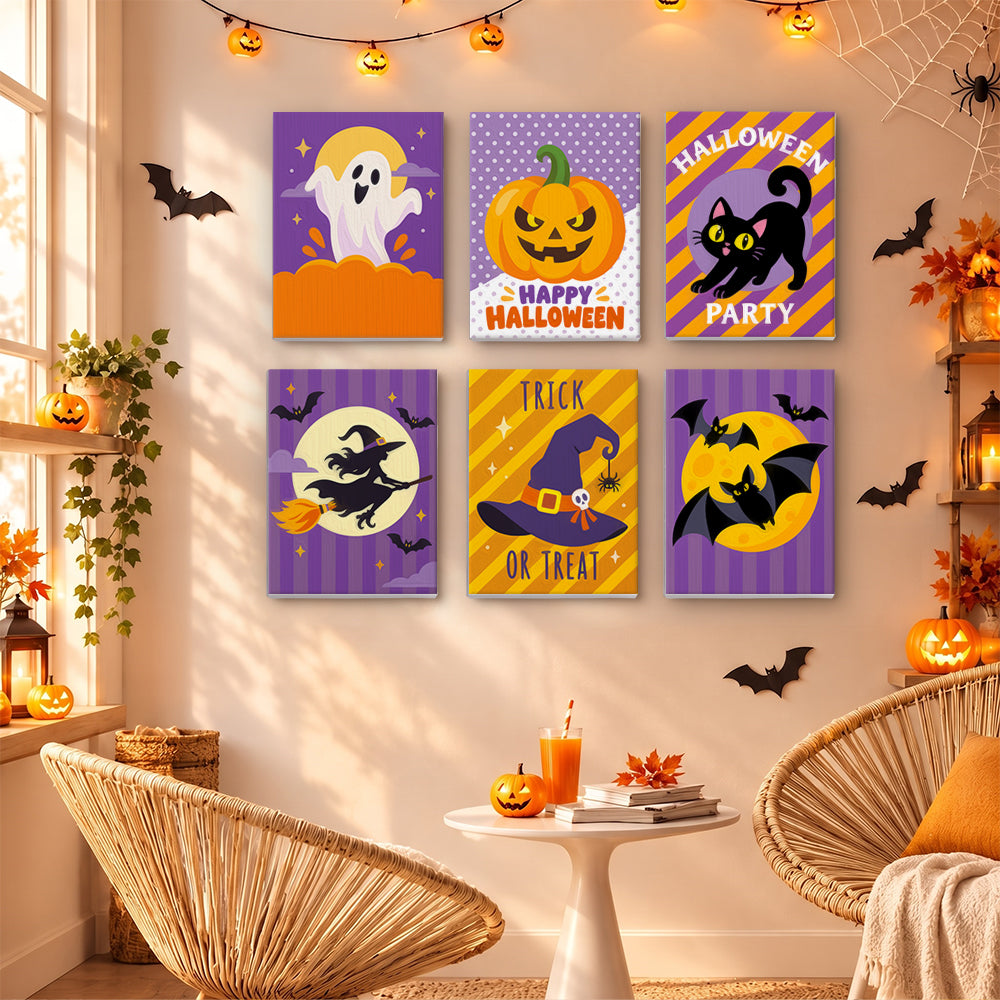 Polka-Dot Pumpkin Party Prints mini paint by numbers – image 16