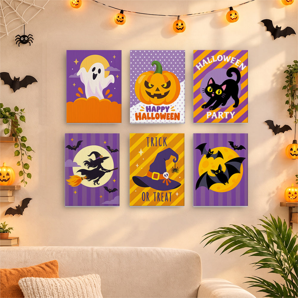Polka-Dot Pumpkin Party Prints mini paint by numbers – image 17