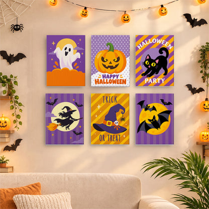 Polka-Dot Pumpkin Party Prints mini paint by numbers – image 17