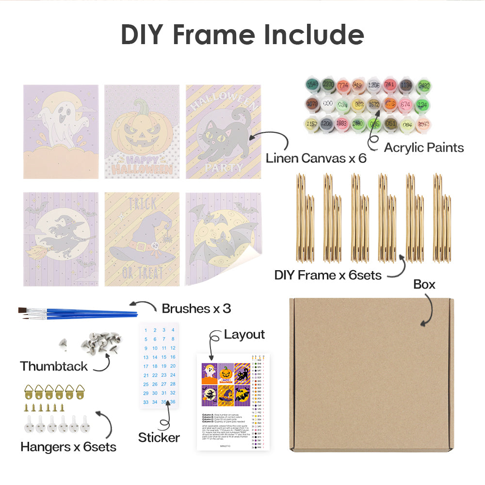 Polka-Dot Pumpkin Party Prints mini paint by numbers – image 18