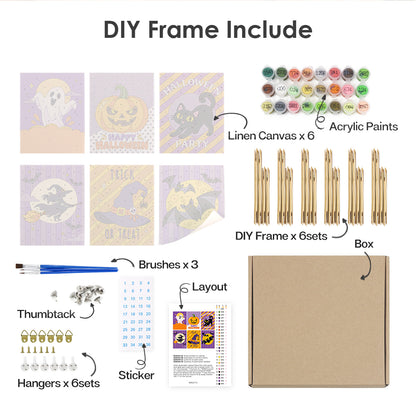 Polka-Dot Pumpkin Party Prints mini paint by numbers – image 18