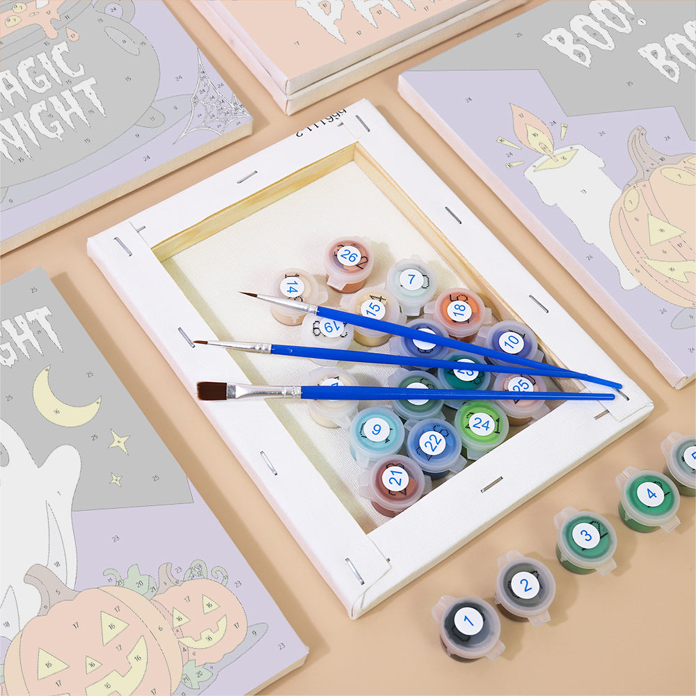 Bold Spooky Night mini paint by numbers – image 2