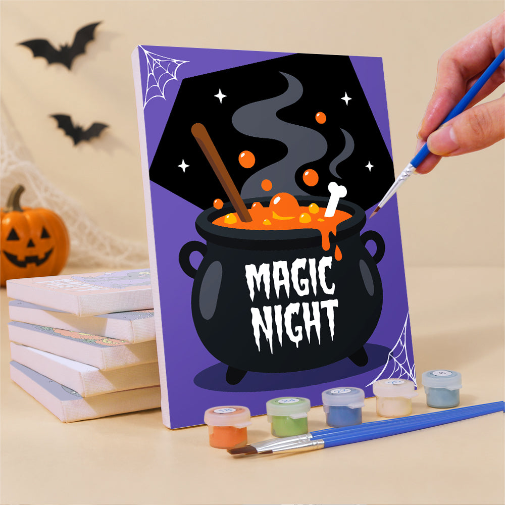 Bold Spooky Night mini paint by numbers – image 3