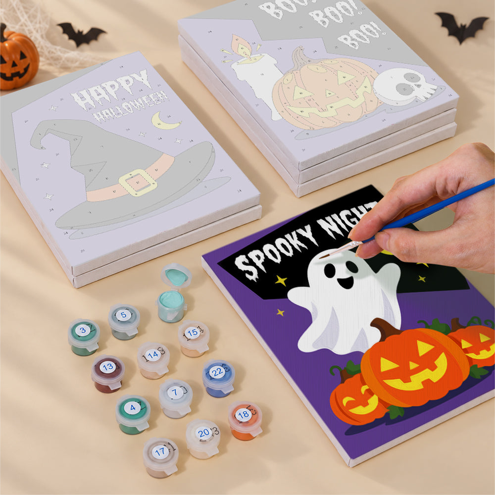 Bold Spooky Night mini paint by numbers – image 4