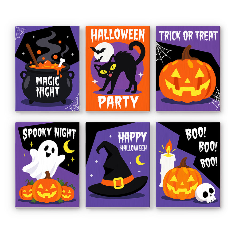 Bold Spooky Night mini paint by numbers – image 7