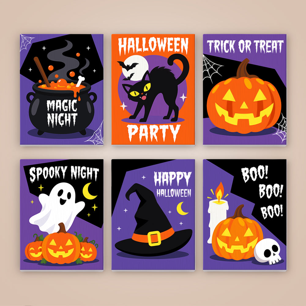 Bold Spooky Night mini paint by numbers – image 8